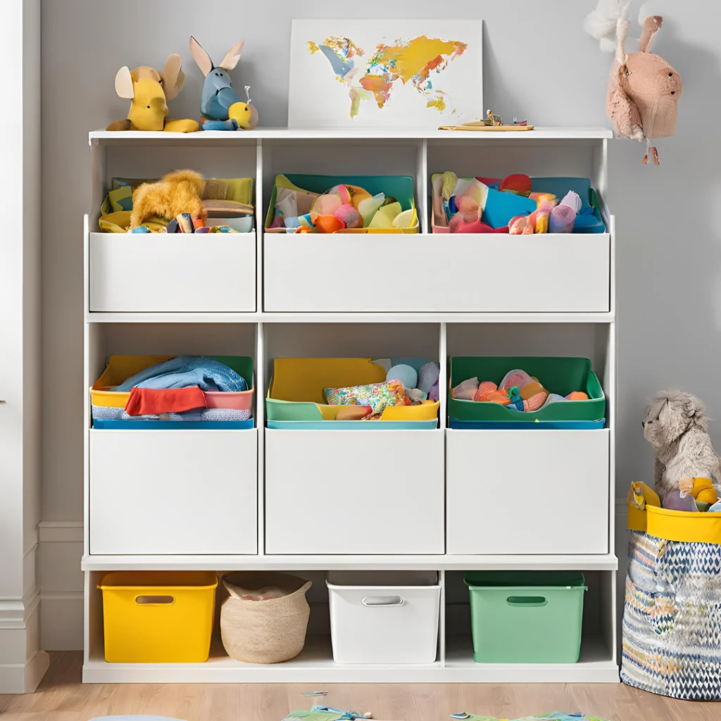 Photo d'une étagère de rangement pour enfant pour le service de Home organiser.
